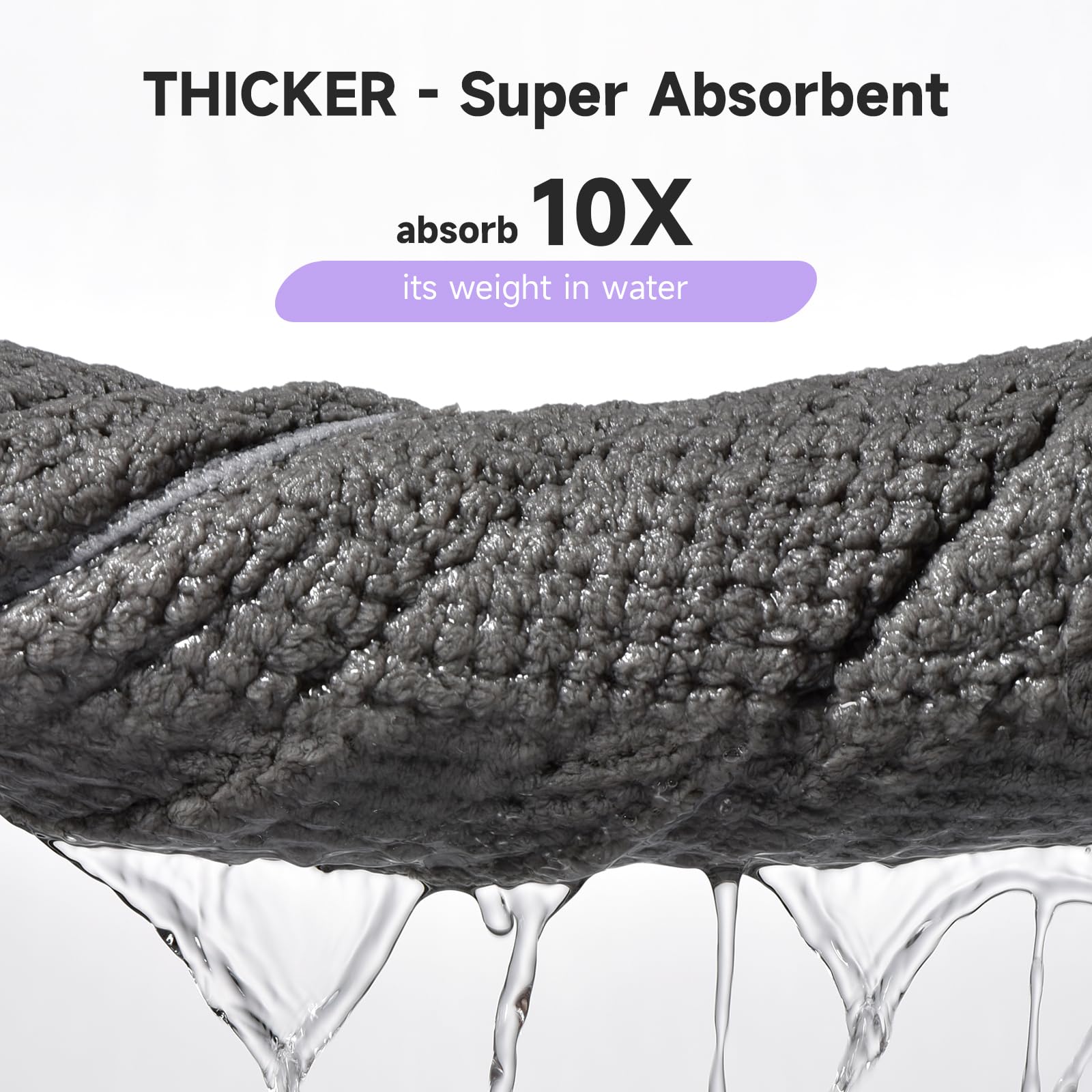 Umisleep 3 Pack Microfiber Hair Towel Wrap For Curly Hair, Super Absorbent Hair Drying Towel For Women, Kids, Hair Care Accessor