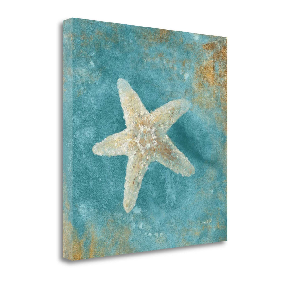 24' Majestic Starfish in the Deep Blue Sea Giclee Wrap Canvas Wall Art