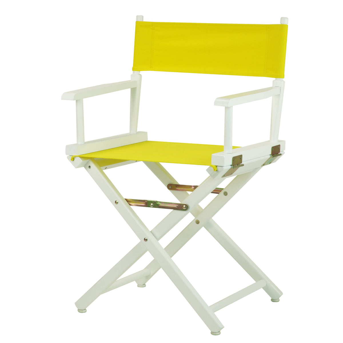 Casual Home 18&quot; Director'S Chair White Frame With Yellow Canvas