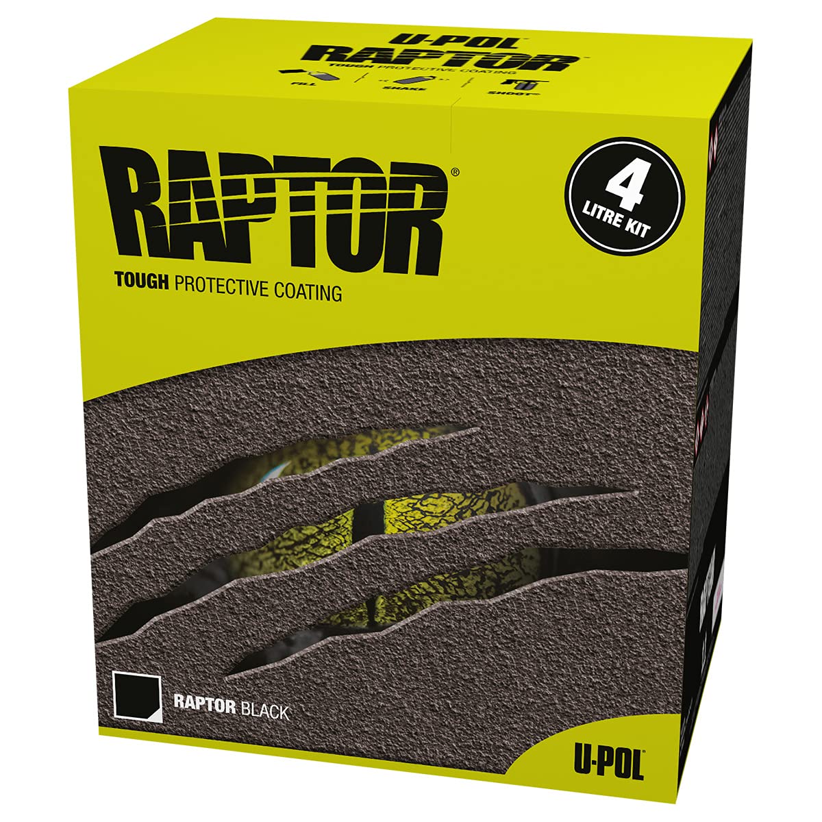 Raptor 820 Products Raptor Black Spray Truck Bed Liner Kit - 1 Gallon Kit