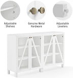 Crosley Furniture Cassai 2-Piece Entertainment Center Tv Stand, Media Console, Vinyl Record Storage, White