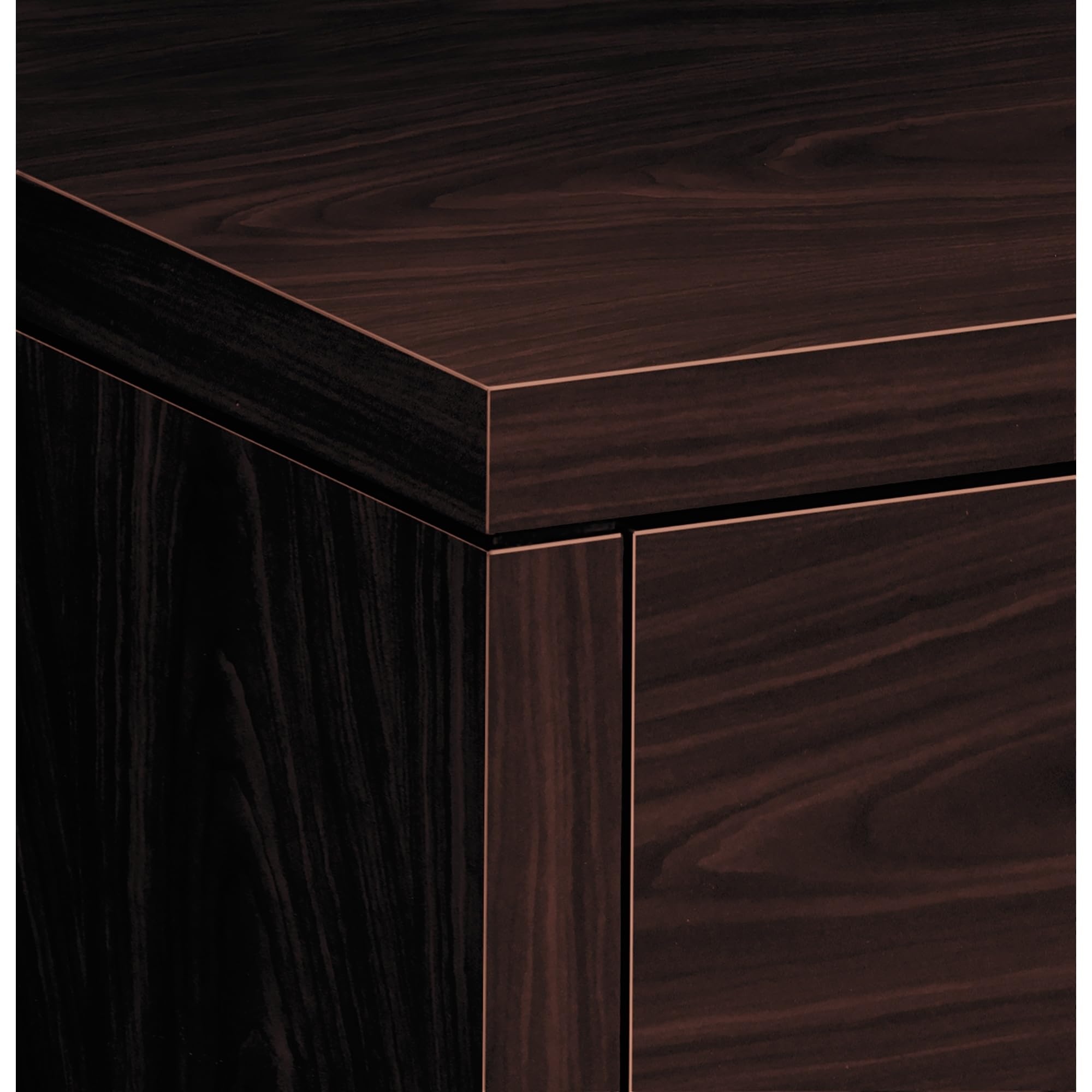 HON 10500 Series 72 by 36 by 29-1/2-Inch Double Pedestal Desk Shell, Mahogany
