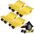 Car Dolly Set of 4, 8000 LBS Capacity Car Wheel Dolly, Car Dollies with Security Lock, for Moving Vehicles