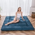 Maxyoyo Japanese Floor Mattress Futon Mattress Thicken Sleeping Pad Roll Up Mattress Floor Lounger Bed Camping Mattress Guest Ro