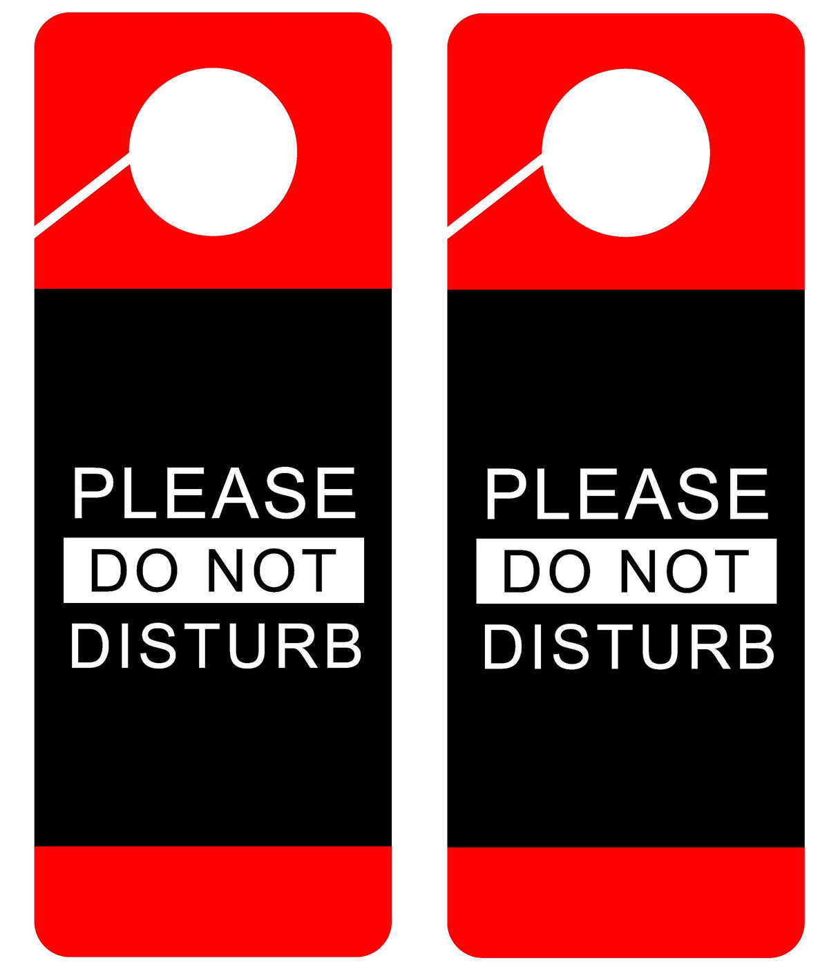Do Not Disturb Door Hanger Sign, 2 Pack, Double Sided, Ideal For Using In Any Places Like Offices, Clinics, Law Firms, Hotels Or