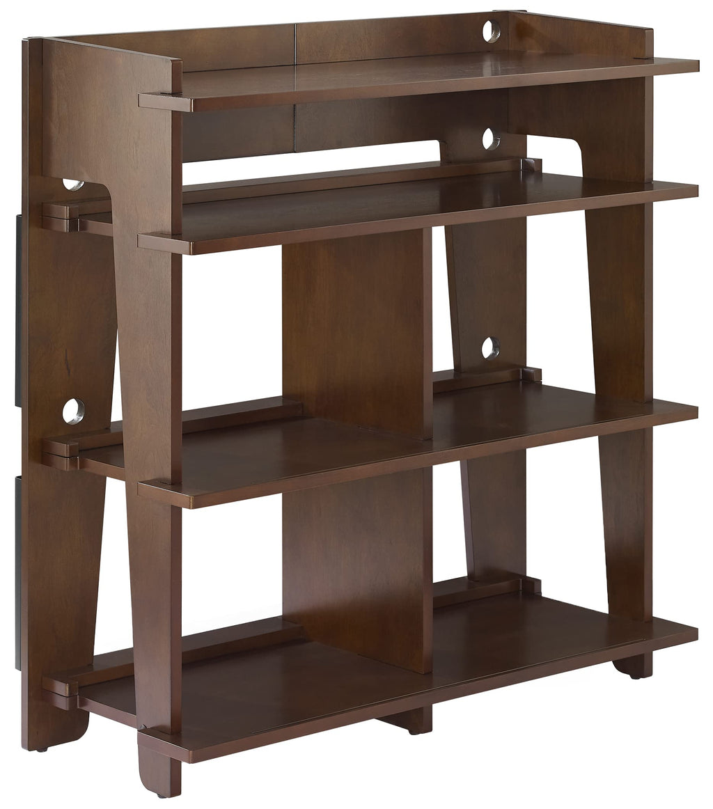 Crosley Furniture Soho Media Console, Record Player Stand With Vinyl Storage, Modern Home Organizer, Mahogany