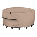 Ultcover Round Patio Furniture Cover - Outdoor Waterproof Table With Chair Set Cover 48 Inch