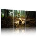 Jesus and Lamb Canvas Wall Art 60 x30  Jesus Running After Lost Lamb Picture Wall Art Canvas Print Christian Home Decor - 60  Wx
