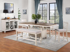 Steve Silver Furniture Hyland Server-Two-Tone Milk and Honey Finish, Glass Doors, Removable Wine Rack Sideboard, 18" D x 52" W x 42" H, Brown