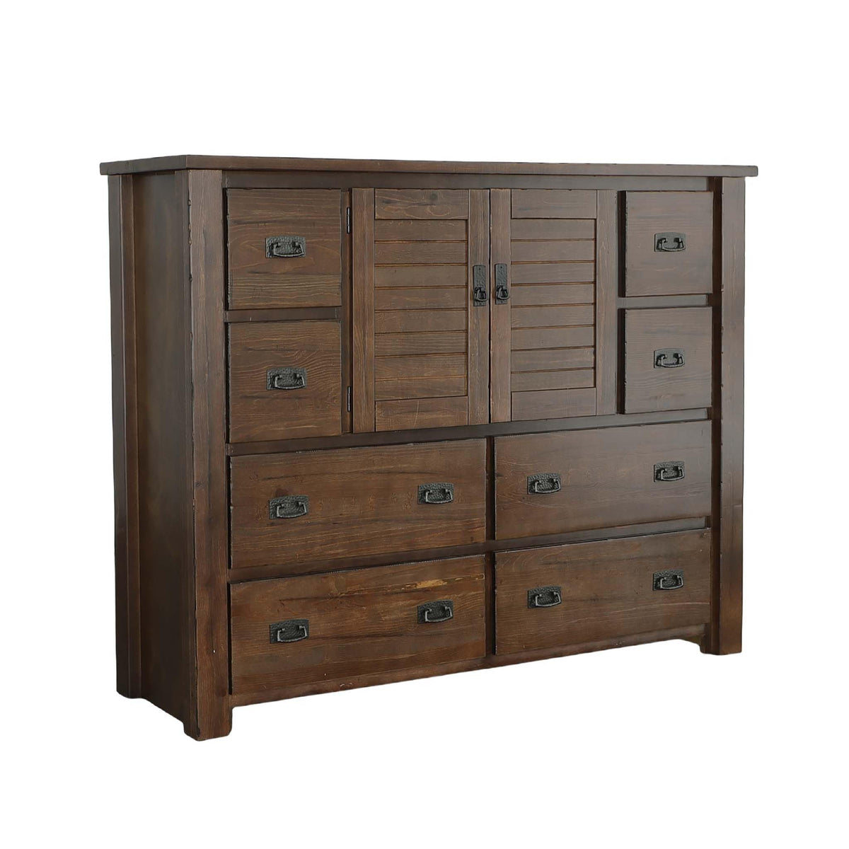 Progressive Furniture Trestlewood Dresser, 60&quot; X 19&quot; X 48&quot;, Brown