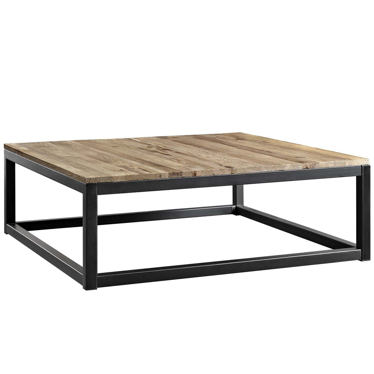 Modway Attune 43.5&quot; Coffee Table With Solid Pine Wood Top In Brown