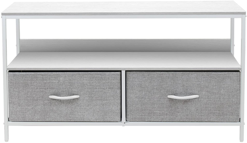 Sorbus Tv Stand Dresser With 2 Faux Wood Drawers - Television Riser Chest With Storage - Bedroom, Living Room, Closet, & Dorm Furniture