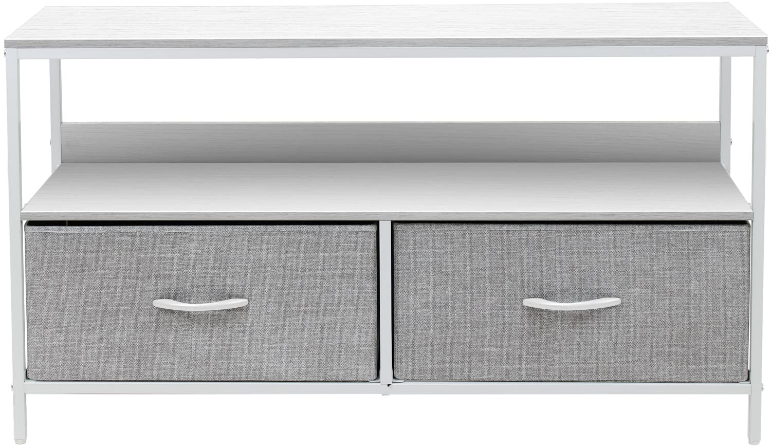 Sorbus Tv Stand Dresser With 2 Faux Wood Drawers - Television Riser Chest With Storage - Bedroom, Living Room, Closet, & Dorm Furniture