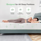 Novilla King Size Mattress, 12 Inch Gel Memory Foam Mattress King, Mattress In A Box For Back Pain Relief, Medium Firm Mattress