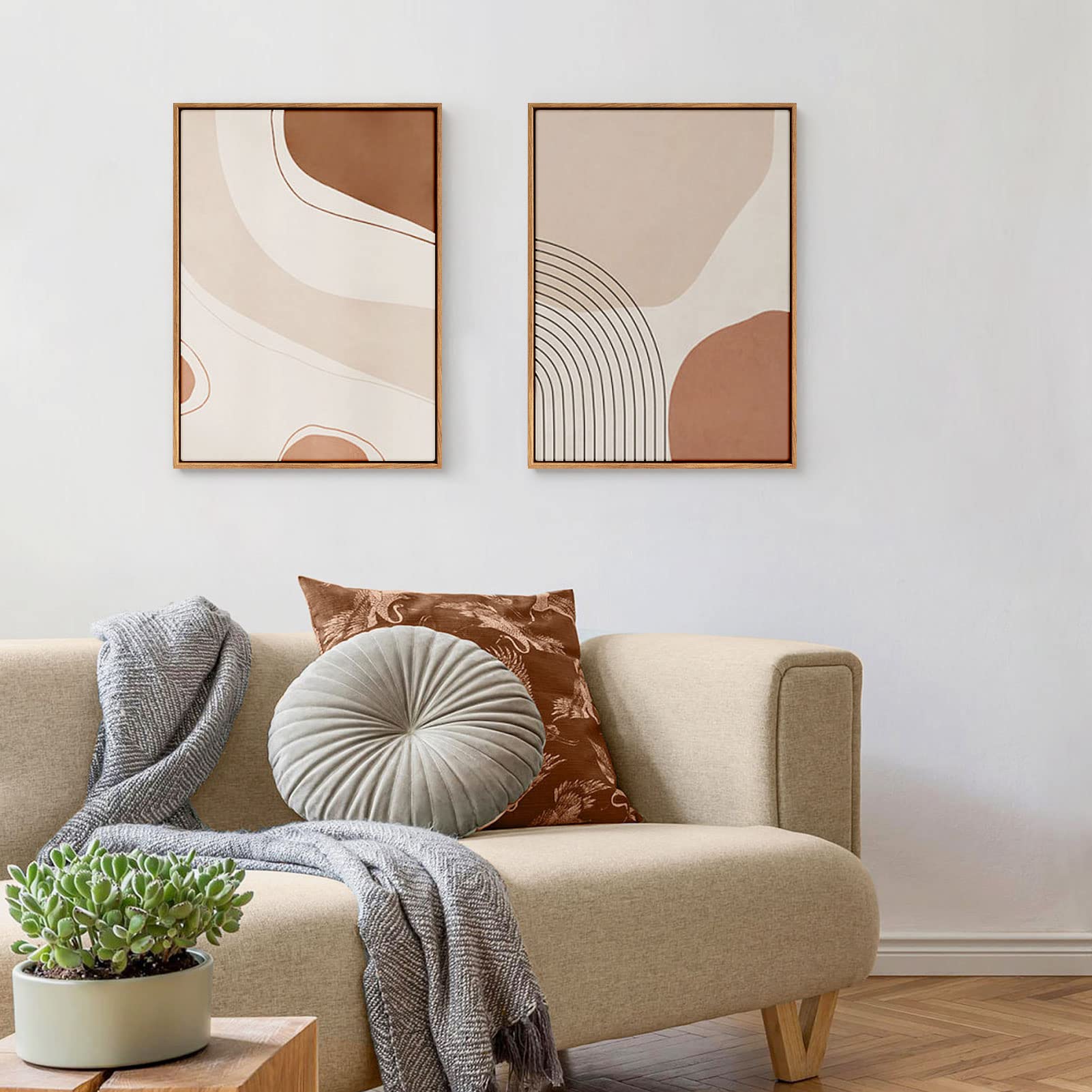 Folkor Floating Frame For 11X14 Canvas Painting 0.6-0.8'' Deep, 2 Pack Floater Frame For Canvas Prints, 11 By 14 Art Frame For G