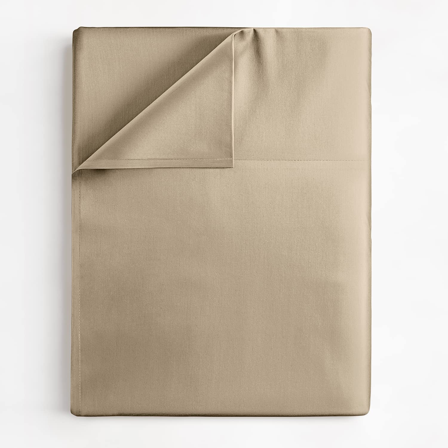 Twin Xl Size Flat Bed Sheet - Hotel Luxury Single Flat Sheet Only - Wrinkle Free & Fade Resistant Flat Sheet - Extra Soft, Breathable Bedding For Women, Men, Kids & Teens - Cream Flat Sheet Only
