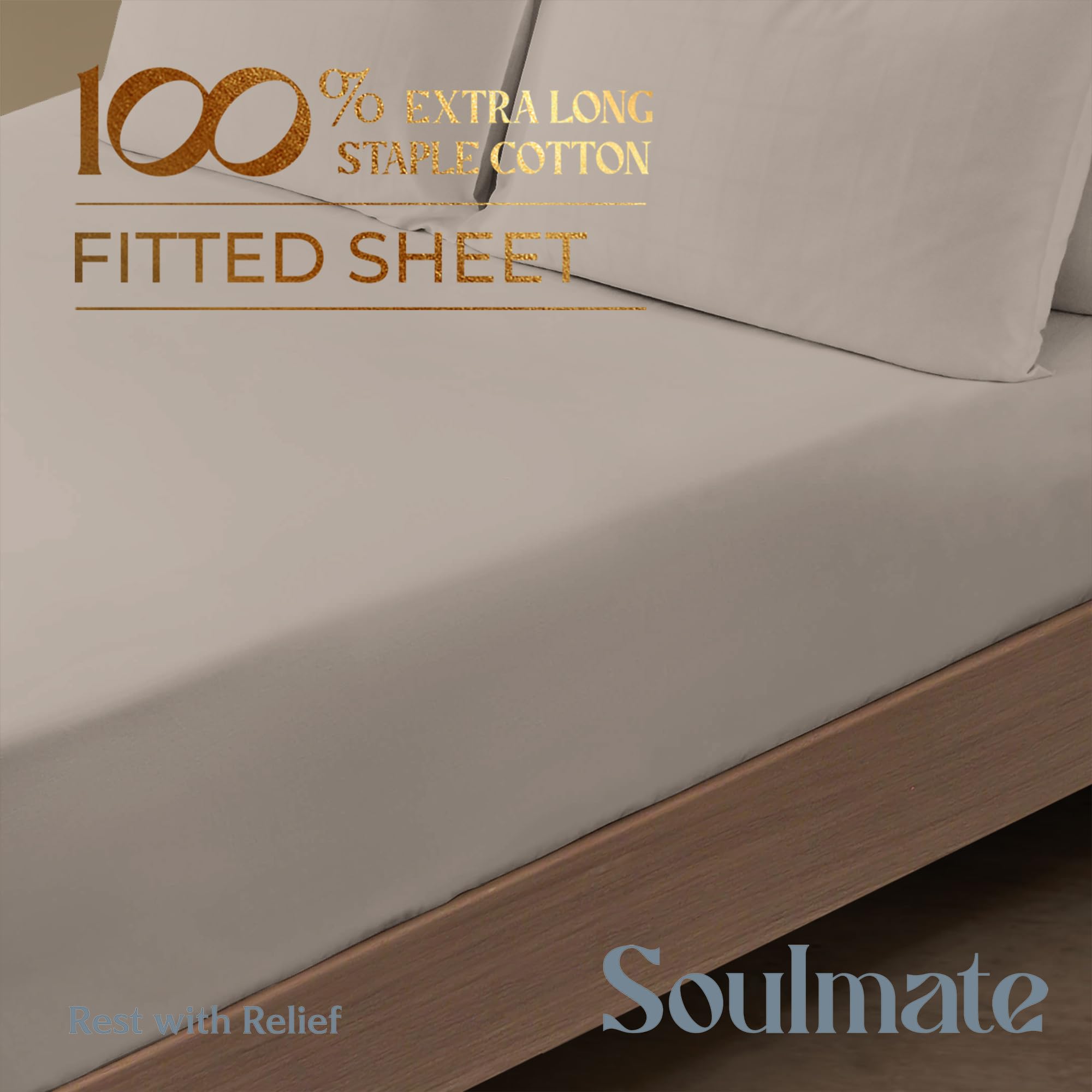 Mayfair Linen Twin Xl Fitted Sheet Only - 100% Cotton 500 Thread Count 16'' Deep Pocket Fitted Sheet Twin Xl, Soft Cooling Satee