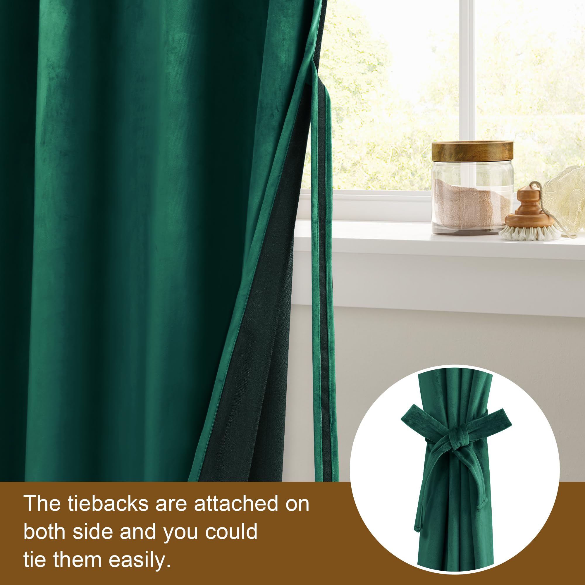 Dwcn Extra Wide Velvet Curtains - Blackout Refresh Bundleable Heavy Duty Thermal Insulated Noise Absorb Grommet Window Panels Fo