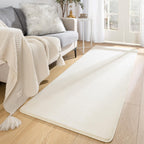 Softlife Washable Runner Rug for Bedroom Living Room Rug, 2x6 Creamy White Soft Fluffy Hallway Runner Rug, Non-Slip Indoor Carpe