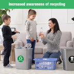 Sukh 6 Pack Recycle Sticker For Trash Can Large Sign Garbage Recycling Sticker Reuse Recycle Vinyl Perfect For Kitchen Necessity
