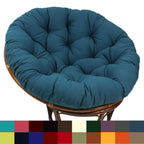 Blazing Needles Twill Papasan Cushion, 52" x 6" x 52", Ruby Red