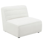 Coaster Sunny Upholstered Armless Chair, Natural