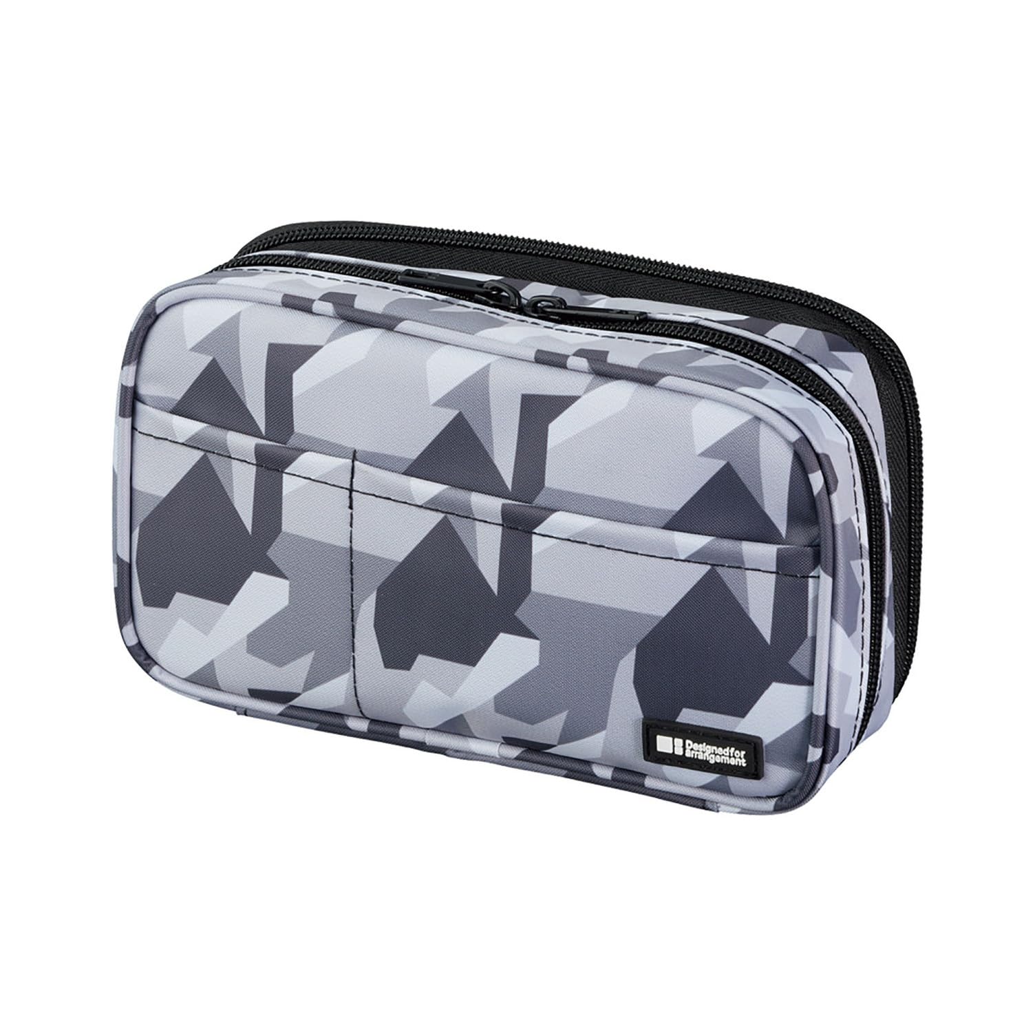 Lihit Lab Large Capacity Double Zipper Pencil Case For School Office College, Big Capacity 6 Compartments Pencil Bag Holder Adul