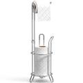 Simple Houseware Bathroom Toilet Tissue Paper Roll Storage Holder Stand, Chrome Finish