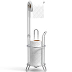 Simple Houseware Bathroom Toilet Tissue Paper Roll Storage Holder Stand, Chrome Finish