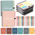 Resurhang 48 Pcs/24 Set Employee Appreciation Gift Bulk for Christmas Coworker A6 to Do List Notebook with Ballpoint Pen Sticky 