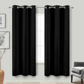 72 Inches Long Blackout Curtains 72 Inch Length for Living Room 2 Panels Set Black Out Thermal Insulated Darkening Grommet Thin 