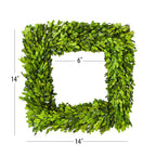 Boxwood Valley Preserved Boxwood Wreath, Wedding Home Decoration Full Green Real Boxwood Wreath, Indoor D  Cor For Halloween, Ch