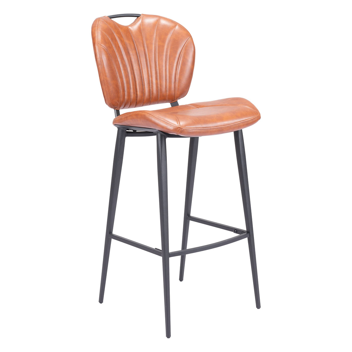 Zuo Terrence Barstool Vintage Brown