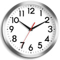 DAXSMY Wall Clock, Modern Wall Clocks Battery Operated, 10 Inch Simpel Silent Non-Ticking Clock Decorative for Kitchen, Office, 