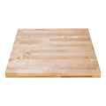 DuraSteel 24x24 Butcher Block Countertop - Natural Maple Slab Wood Table Top for Coffee, Kitchen, Bar Table - Optional Base Leg 