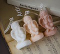 Scented Candle Cute Angel Shaped,50G Aroma Soy Wax Decorative Candle,Handmade Aesthetic Candlefor Table Photo Prop Birthday Gift