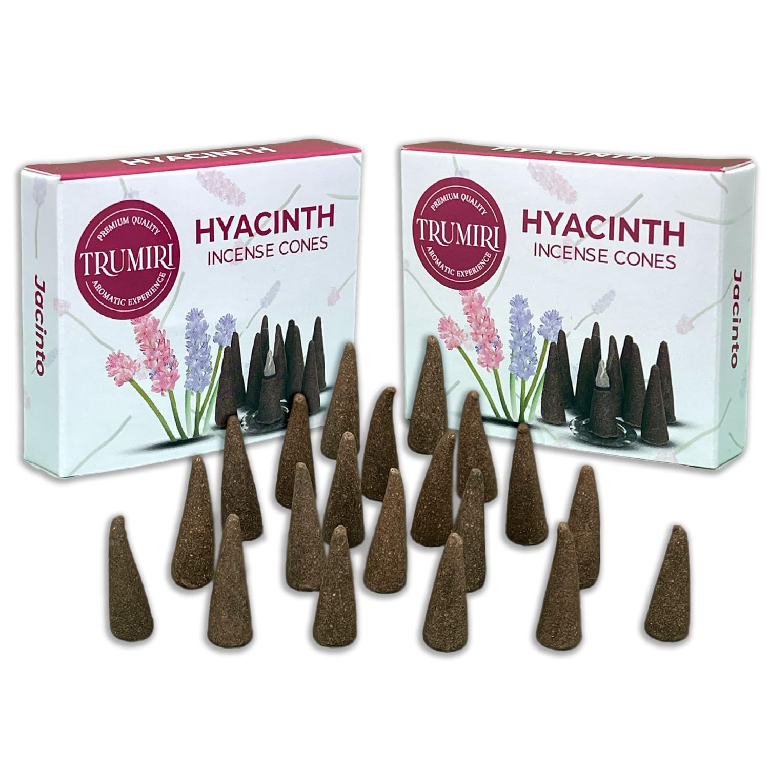 Hyacinth Incense Cones - Total 20 Cone Incense - Dual Pack of 10 Insence Cones - Incense Cones Scented - Cone Incense Scents - I