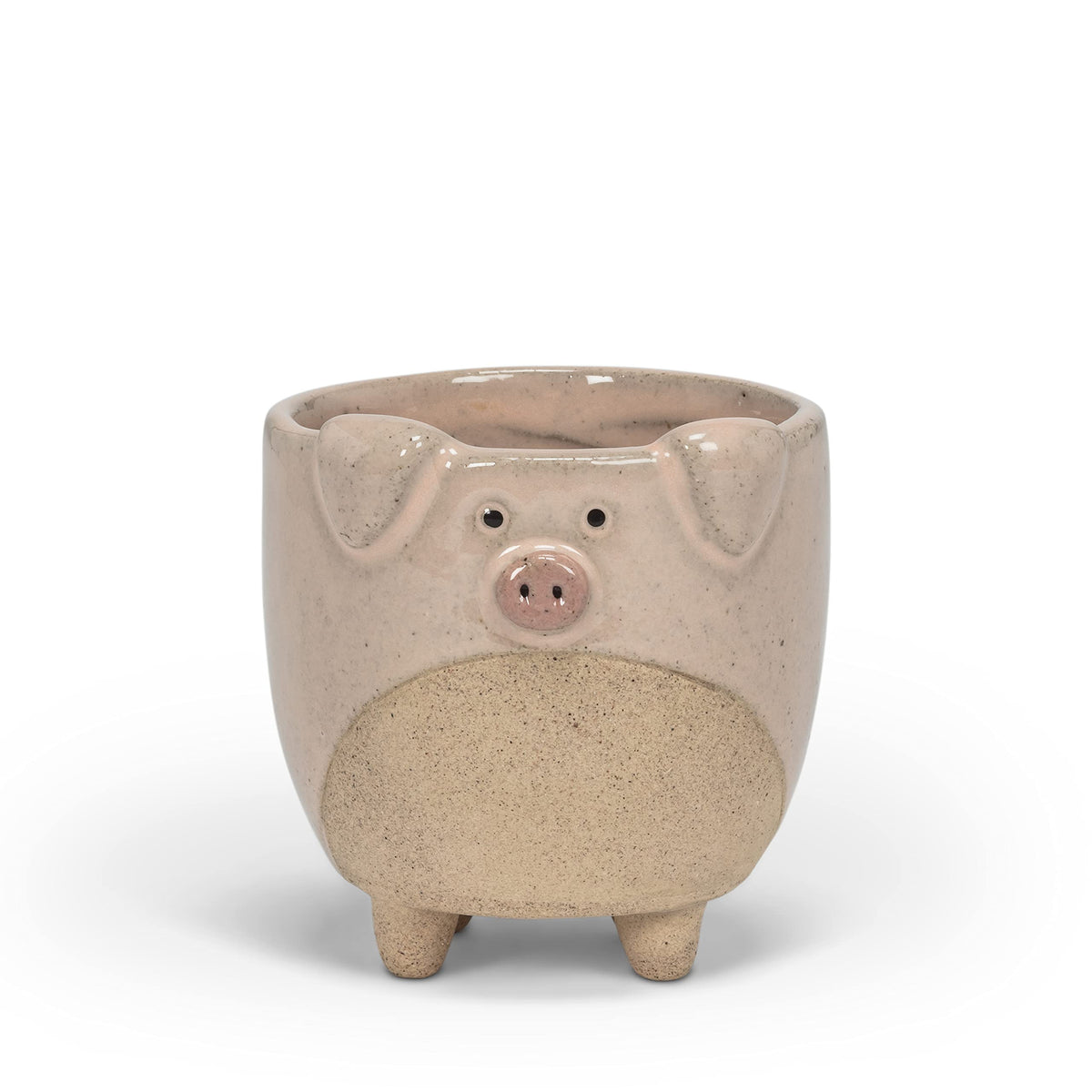 Abbott Collection 27-Critter-838-Sm Small Pig On Legs Planter, 2.5' H