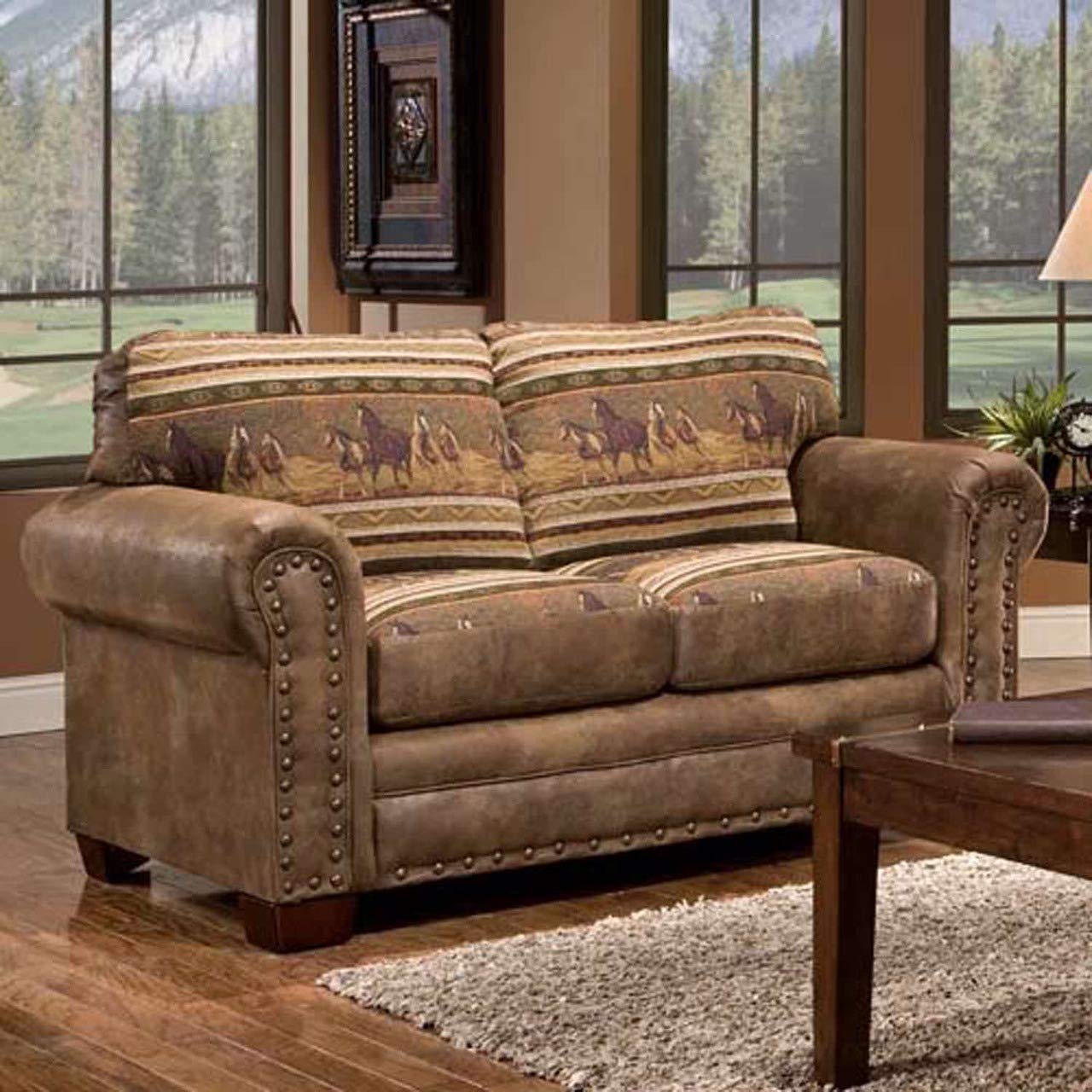 American Furniture Classics 4-Piece Wild Horses Sofa - Thumbnail 3