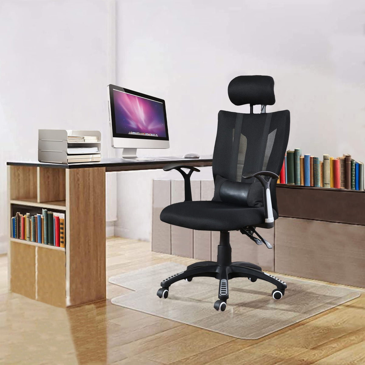 Office Chair Mat For Hardwood Floor 48'X 36' Heavy Duty Hard Floor Chair Mat, Transparent Floor Mats Computer Chair Mats Anti-