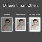 Istripmf 30X36 Inch Led Bathroom Mirror With Lights, Backlit And Front Lighted Bathroom Mirrors For Wall, Anti-Fog Dimmable Memo