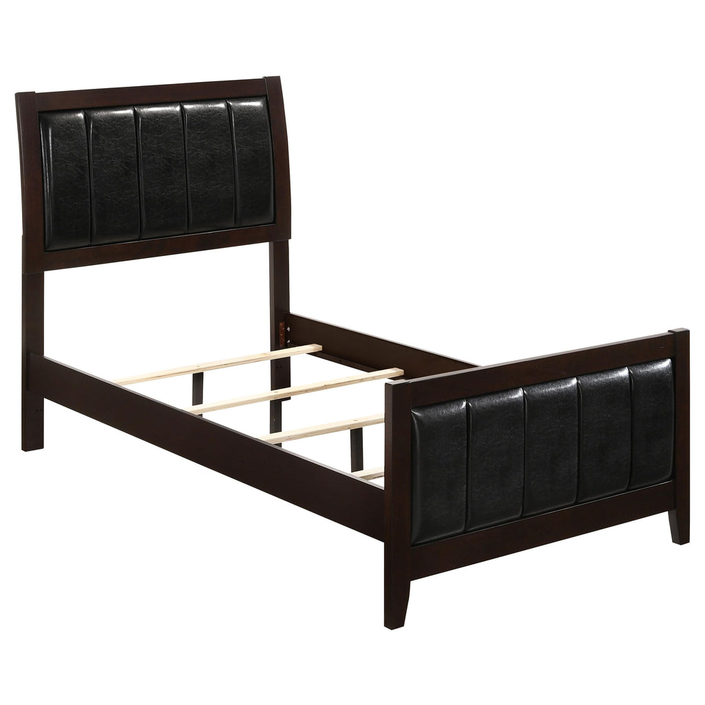 Coaster Carlton Twin Bed 4-Piece Set, Cappuccino