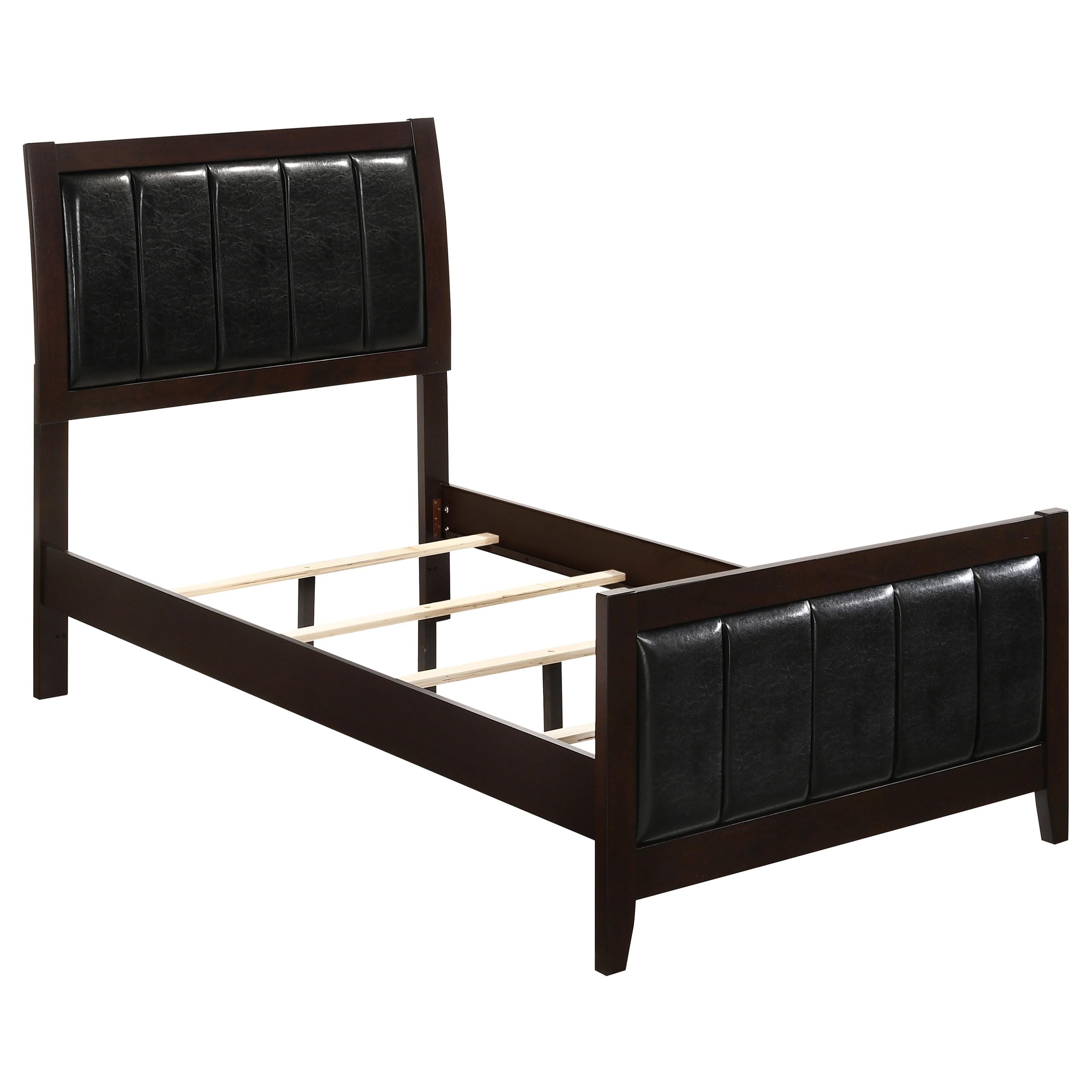 Coaster Carlton Twin Bed 4-Piece Set, Cappuccino