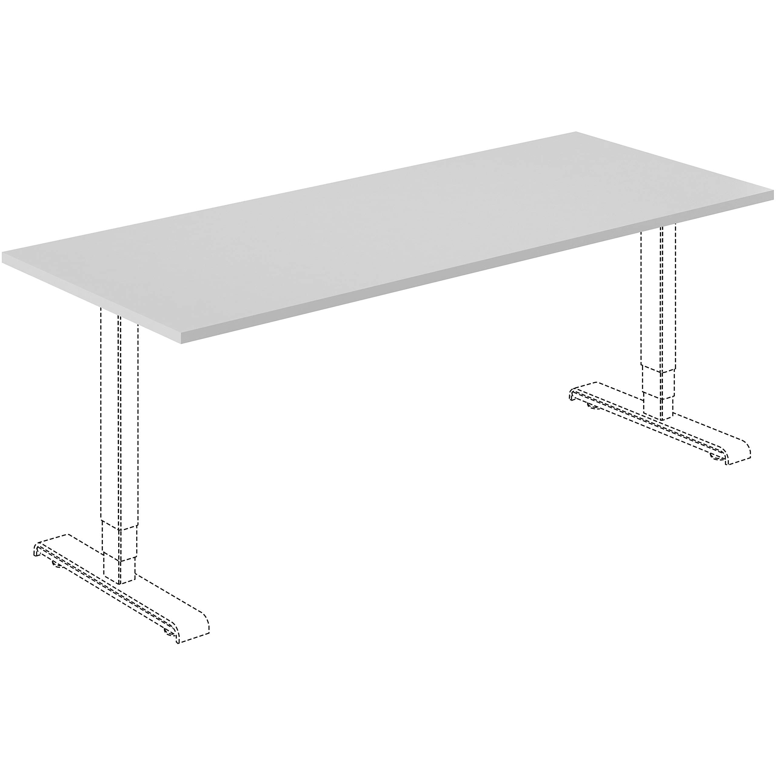 Lorell, LLR62560, Width-Adjustable Training Table Top, 1 Each