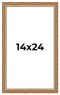 Poster Palooza 14x24 Frame White Solid Pine Wood Picture Frame | UV Acrylic, Foam Board Backing & Hanging Hardware
