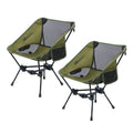 MOON LENCE 2 Pack Portable Camping Chairs Backpacking Chair - The 4th Generation Ultralight Folding Chair - Compact, Lightweight