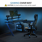 Office Chair Mat For Hard Floor, Sallous 63' X 51' Large Office Chair Mat, Gaming Chair Mat For Hardwood Floor, Multi-Purpose Floor Protector Desk Chair Mat For Home Office (Black)