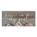 Sincere Surroundings Inspire Boards - It is Well With My Soul, Brown ISB1097