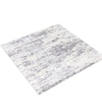 Safavieh Berber Shag Collection Area Rug - 8' Square, Grey Blue & Cream, Modern Abstract Design, Non-Shedding & Easy Care, 1.2-I