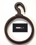 Strala Curtain Rings with Hook for Door Curtains, Windows Curtains, Bathroom Curtains, and Other Multipurpose Curtains. (Pack of